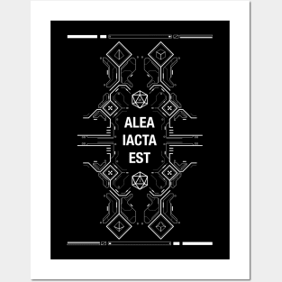 Futuristic Alea Iacta Est The Die Has Been Cast Posters and Art